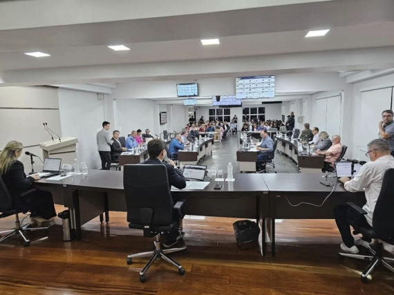 C�mara de Vereadores de Chapec� - Foto: Divulga��o/Arquivo